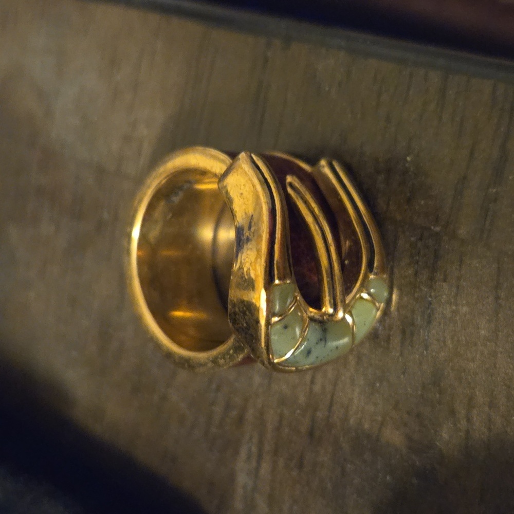 Gold and Brown Ring
